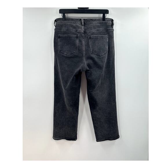 Universal Standard Washed Black Stretch Mom Crop Jean Size 10 - Picture 6 of 7